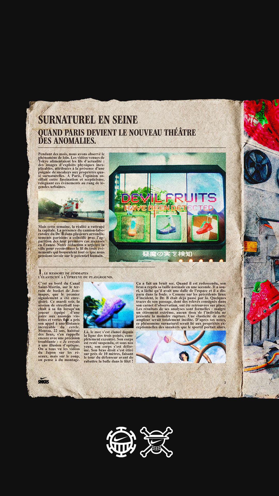 SNKRS gazette: Les fruit du démon débarquent à Paris