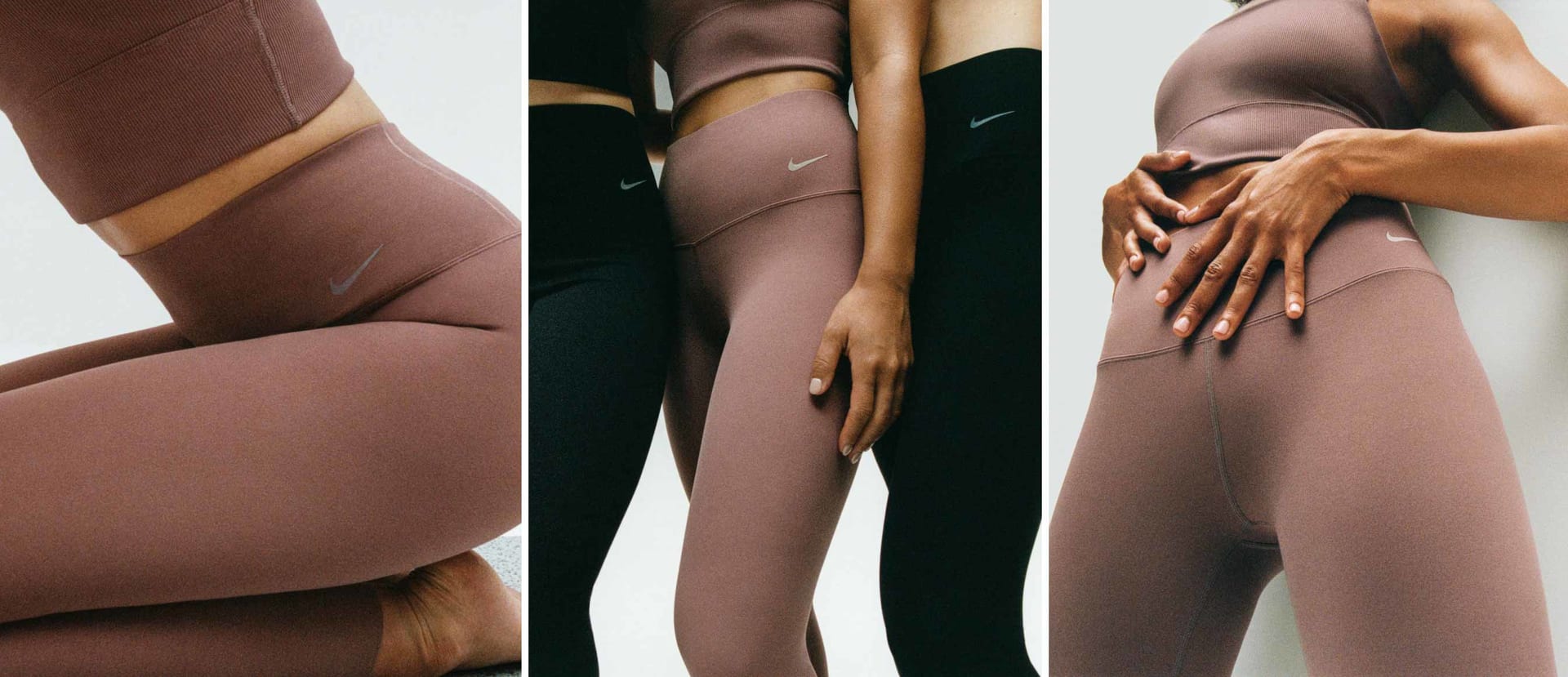 $50 NEW Nike Sportswear Leg-A-See Women's 7/8 Leggings Pink DB3903 SMALL
