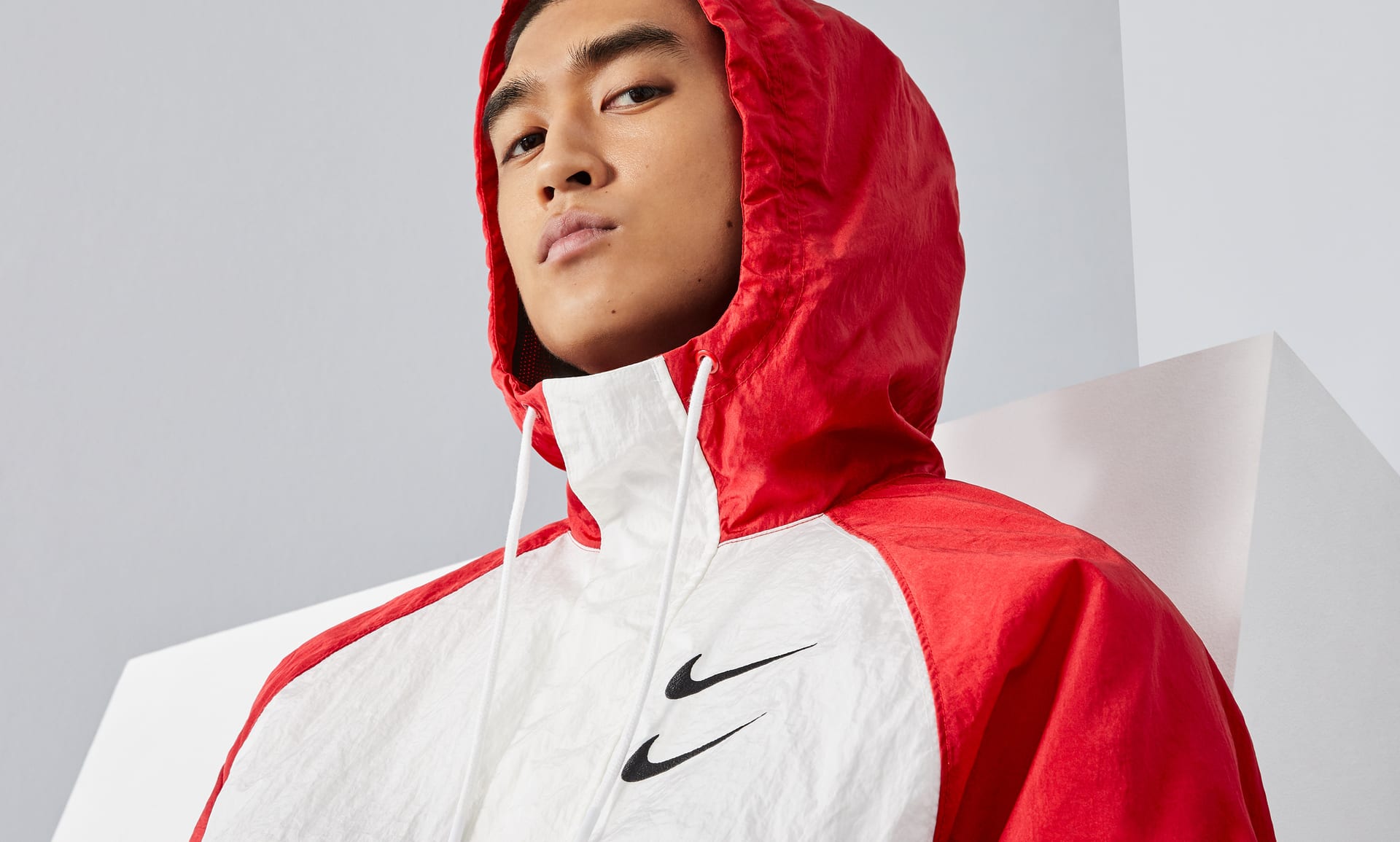 Nike Sportswear Swoosh Men's Woven Hooded Jacket. Nike ID