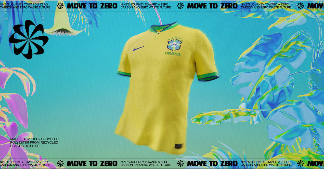 Brasilien Trainingstrikot 2022/2023 grün Nike Brasil Shirt Dri-Fit ADV