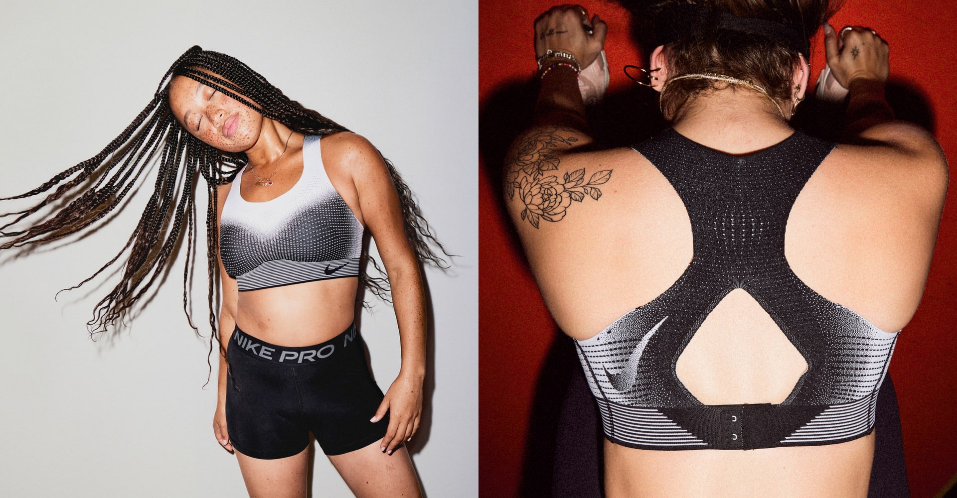 Nike Swoosh Flyknit ungepolsterter Sport-BH mit starkem Halt für Damen
