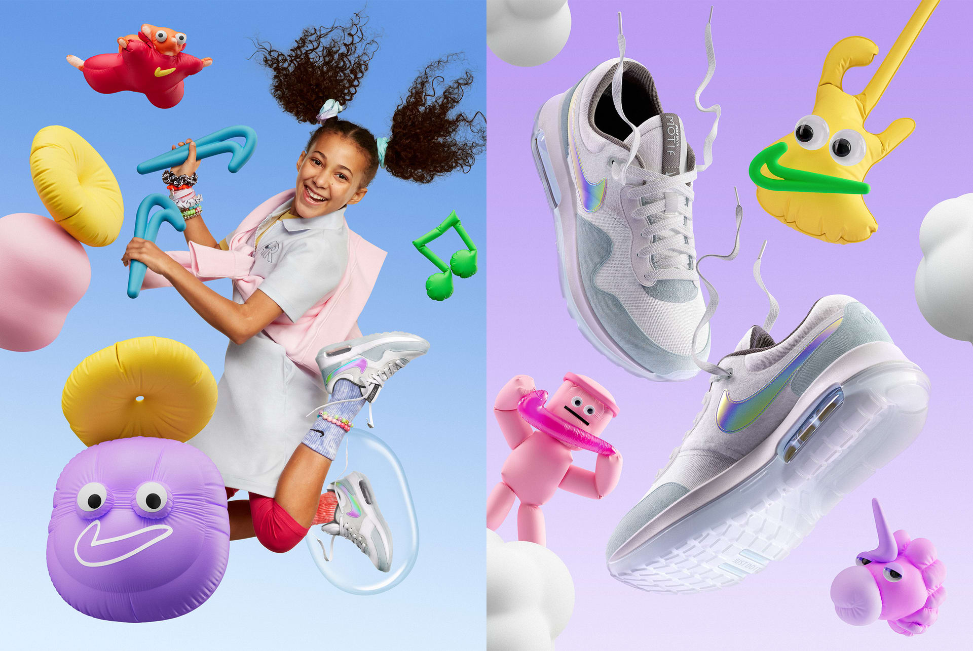 Nike Air Max Motif Little Kids' Shoes.