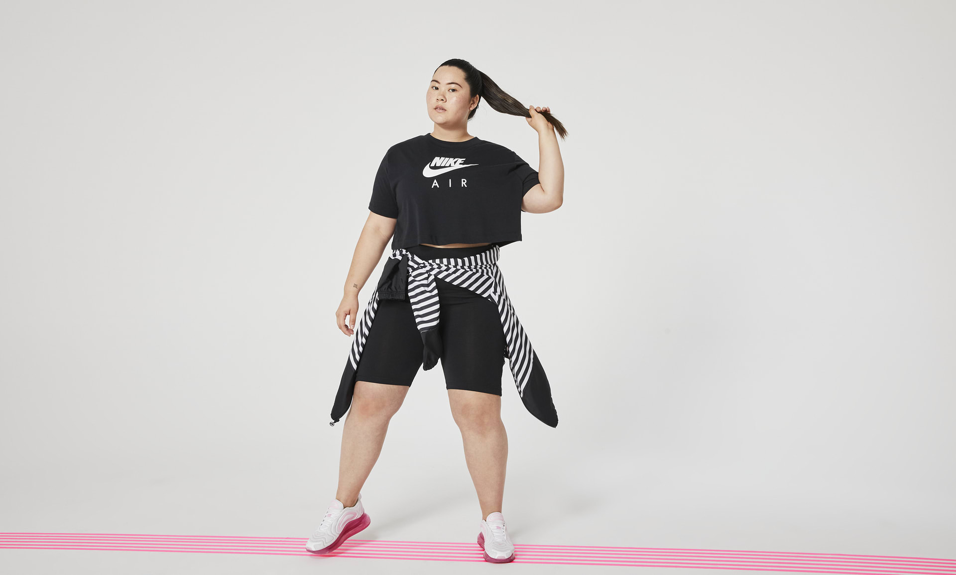 Nike Air Women's Short-Sleeve Top (Plus Size). Nike BG