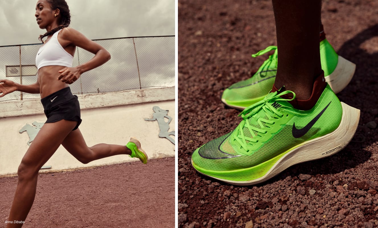 Nike ZoomX Vaporfly NEXT% Road Racing Shoes.