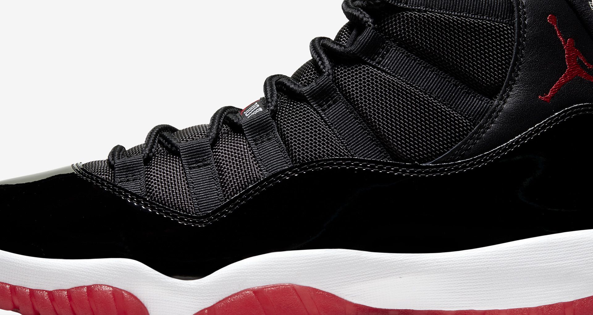 วันเปิดตัว Air Jordan 11 “Black/Red”. Nike SNKRS TH