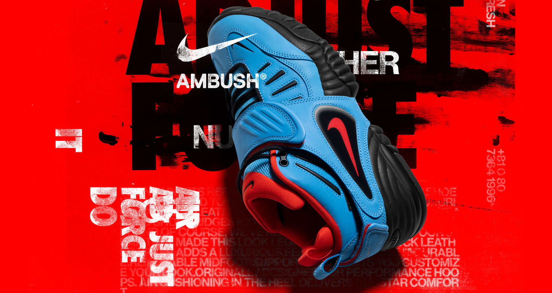 【AMBUSH x NIKE】Air Adjust Force Blue Habanero 送関込み 