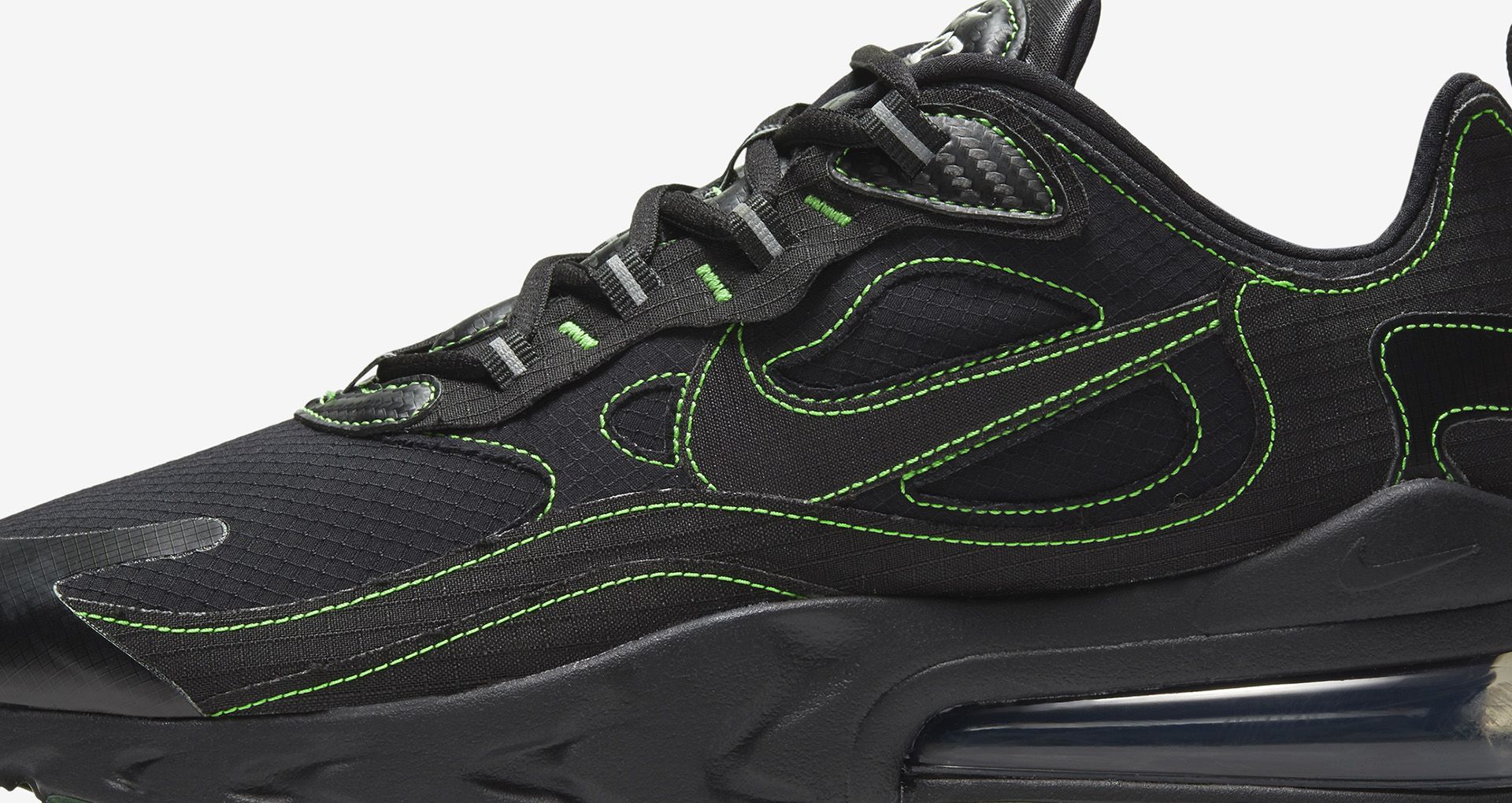 nike air max 270 react black green