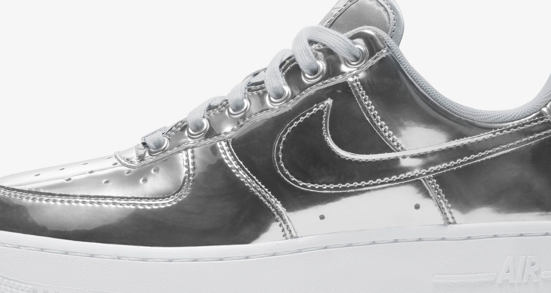 nike air force 1 metallic chrome