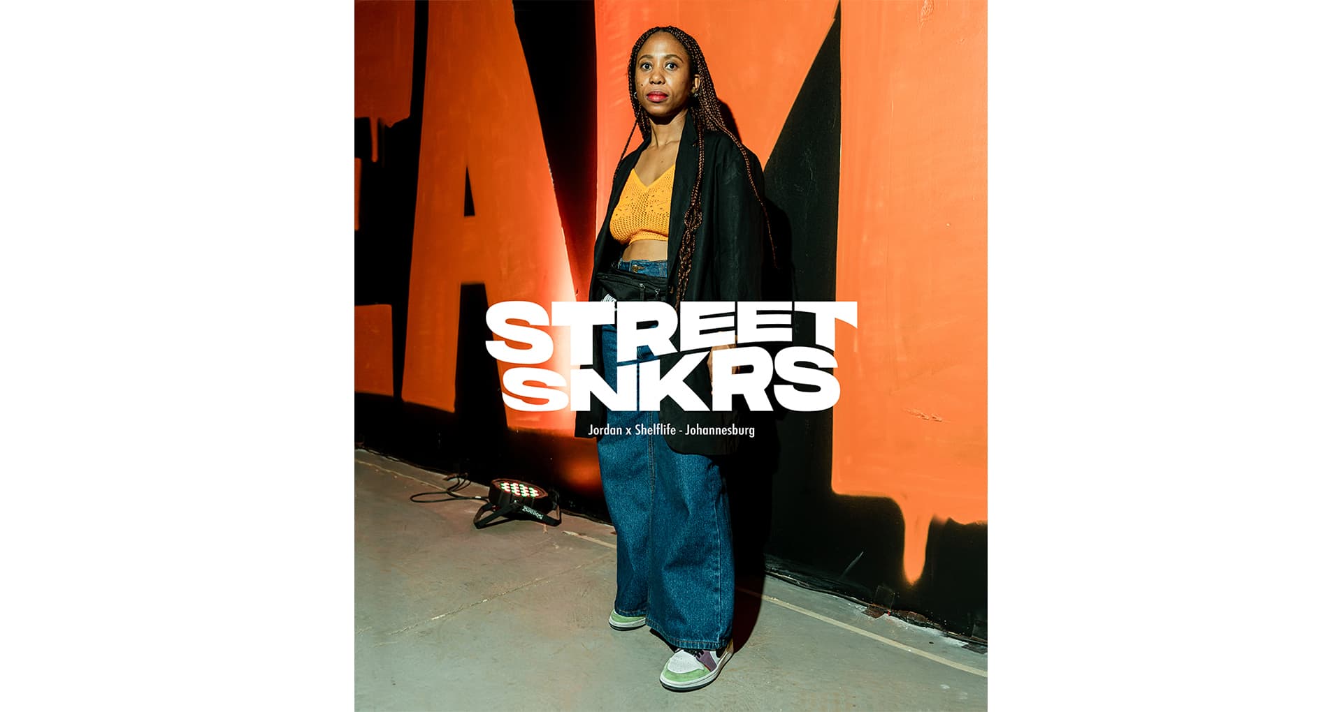 Street SNKRS Jordan x Shelflife Johannesburg. Nike SNKRS KR
