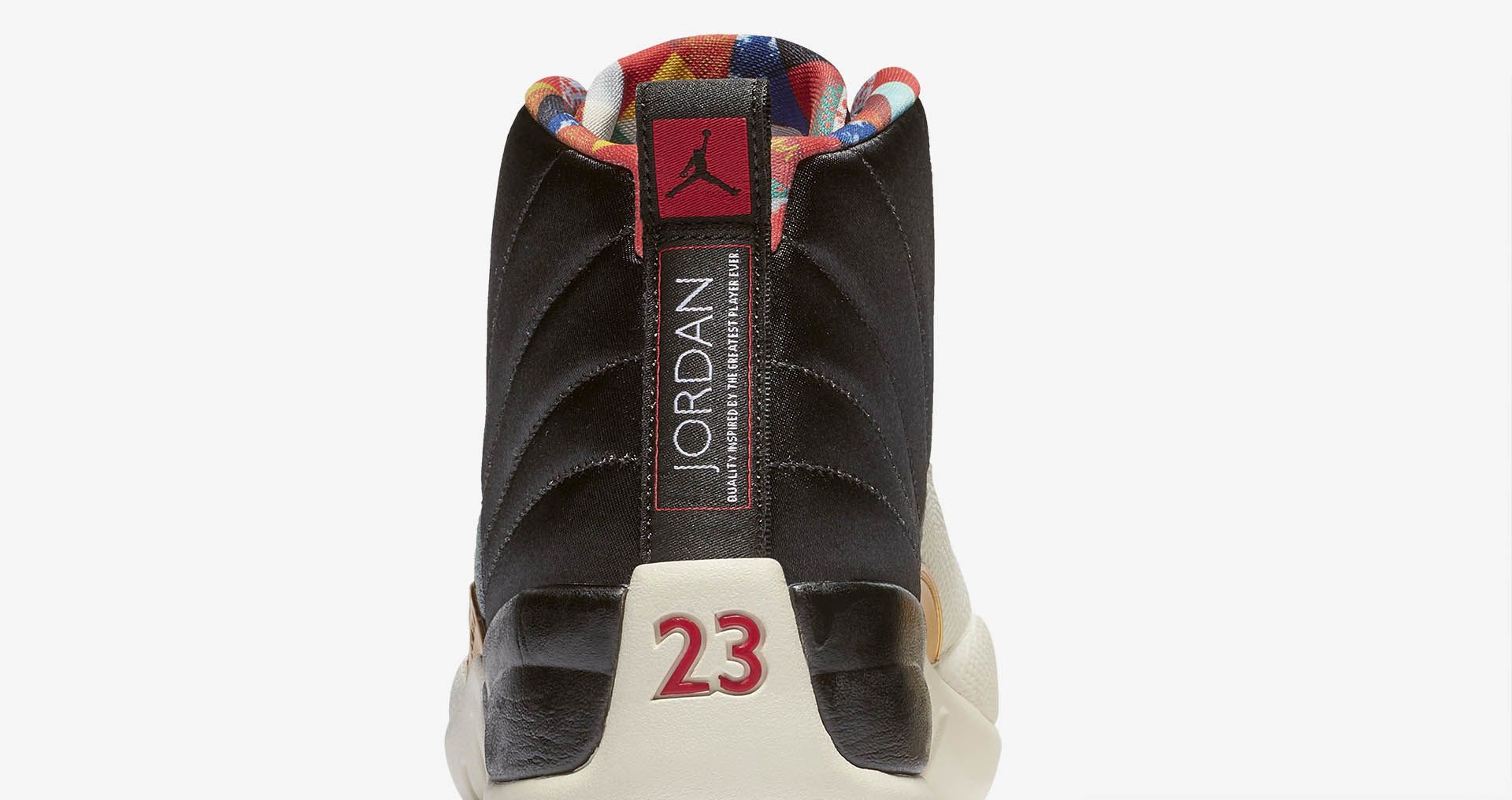 jordan 12 red white gold