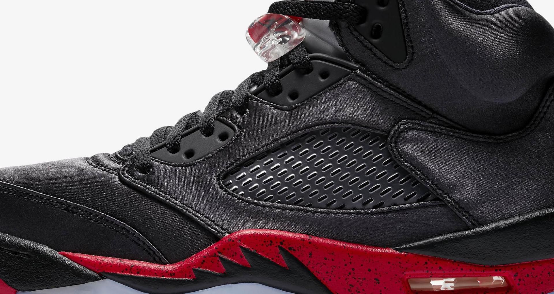 jordan 5 black university red