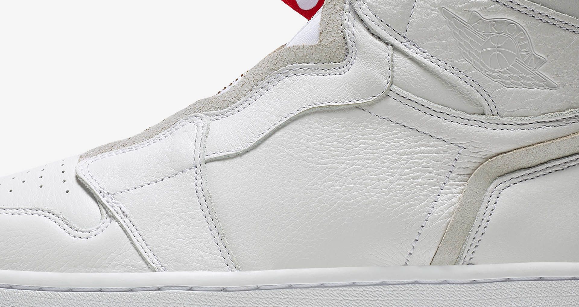 jordan 1 retro high zip white university red