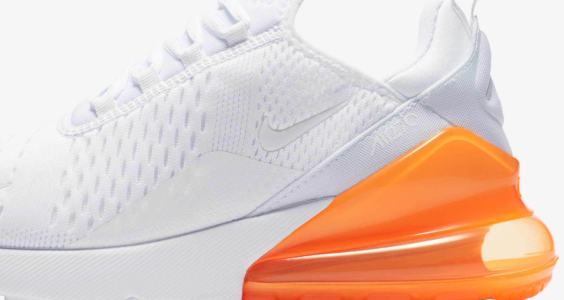 270 nike blanche orange