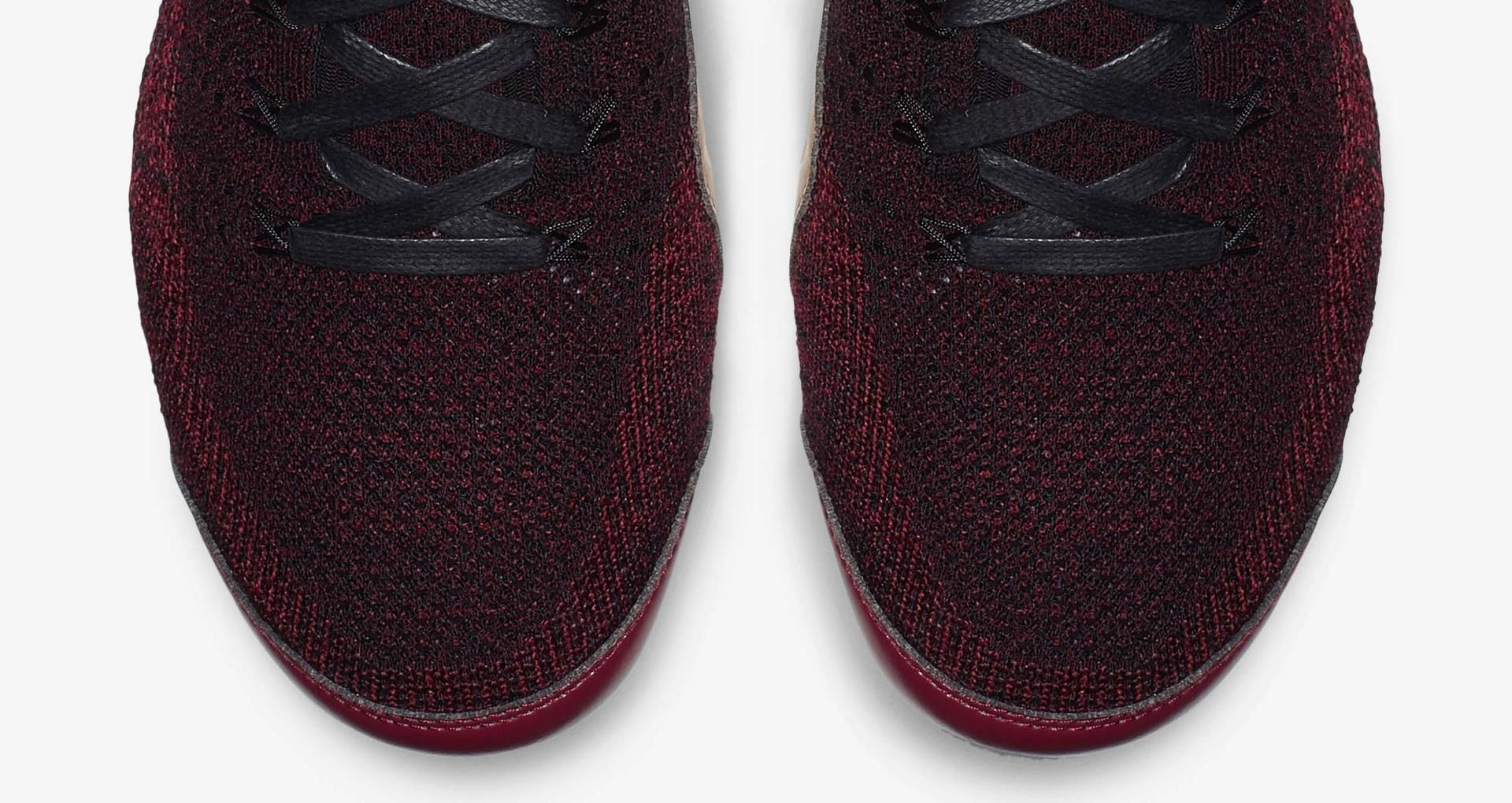vapormax flyknit black and red