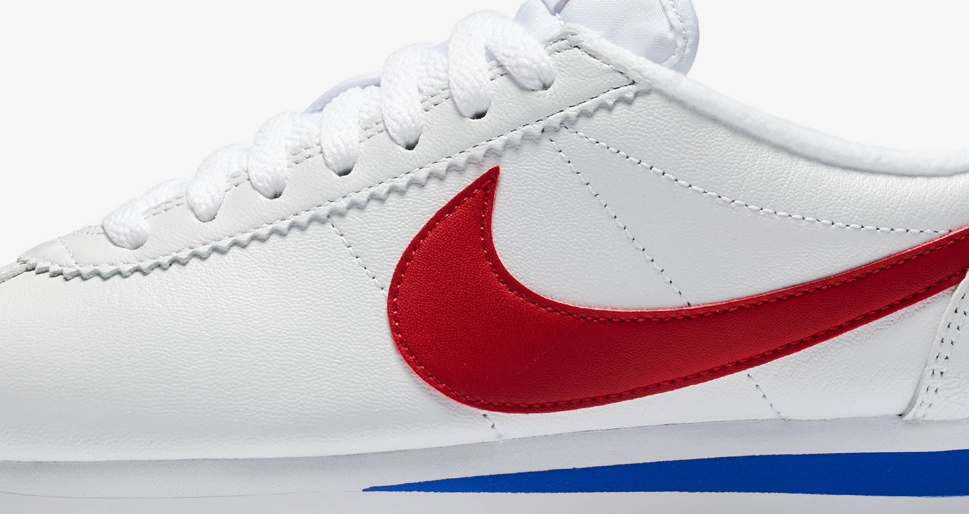 womens nike cortez red white blue
