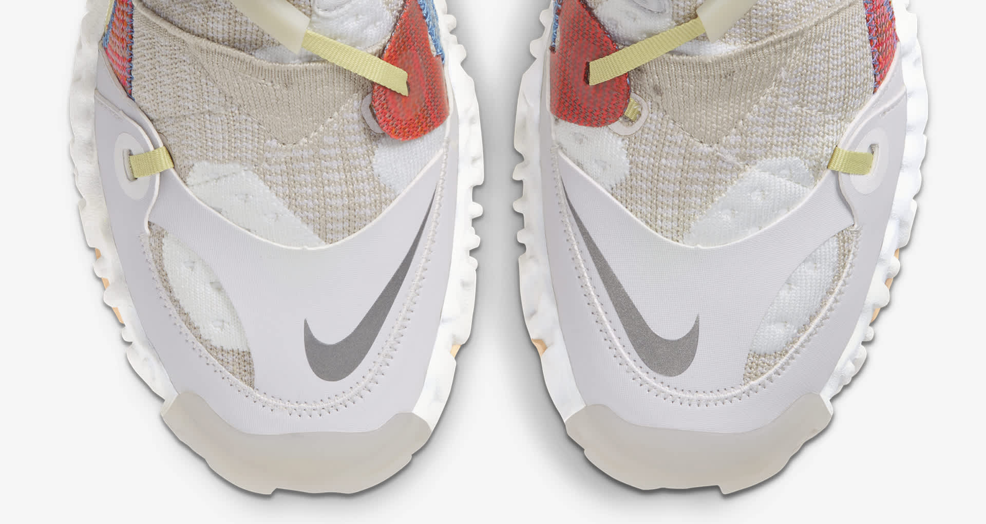 ispa overreact flyknit light bone on feet