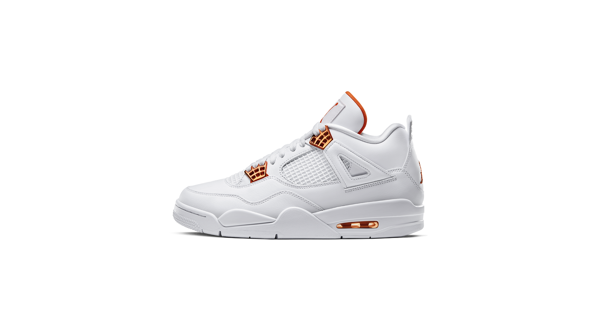 jordan 4 orange and white