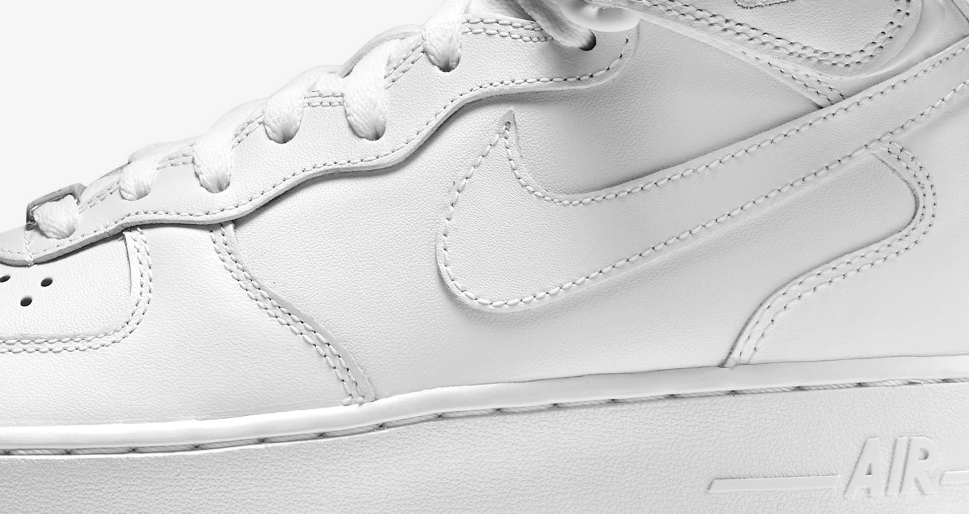 womens white nike air force 1 mid