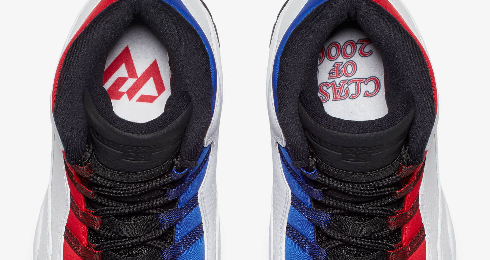 jordan 10 white red blue