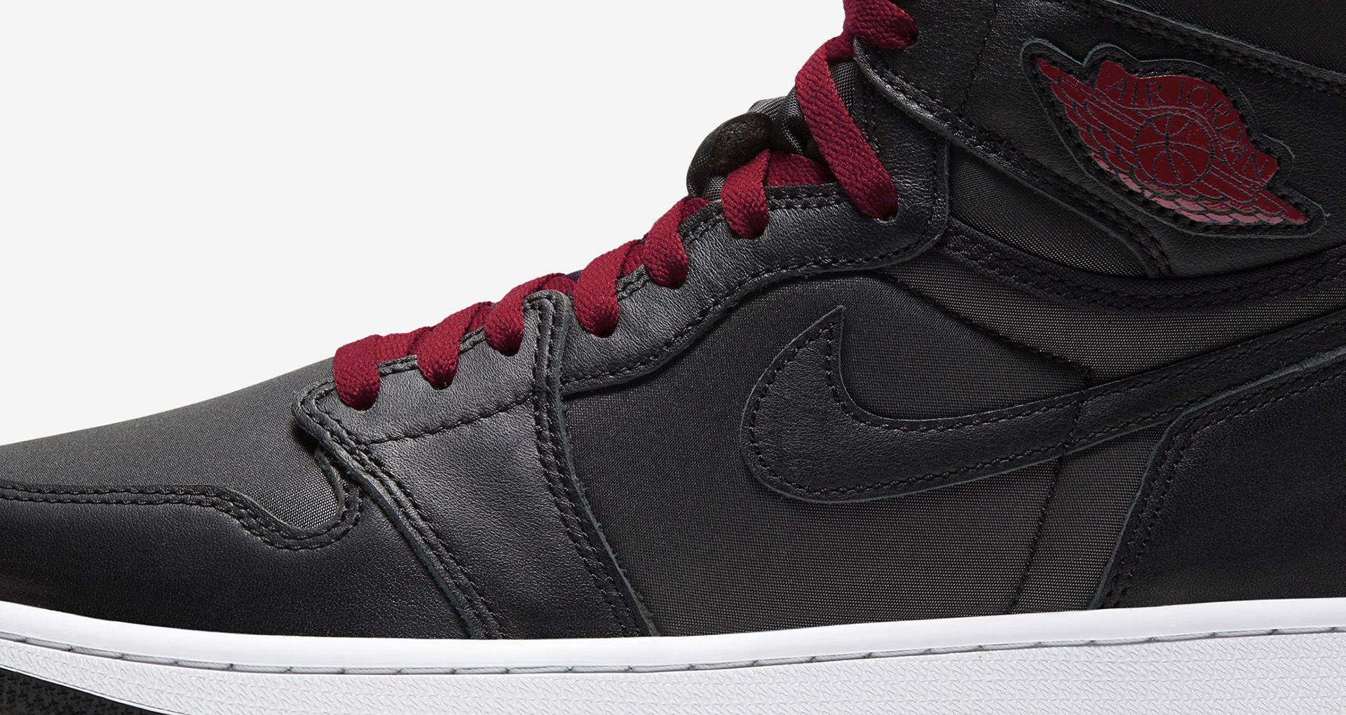 high top jordan 1 red and black