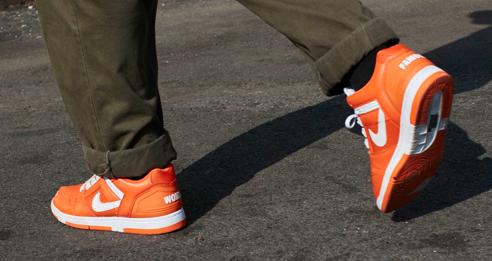 nike air force 2 supreme yellow