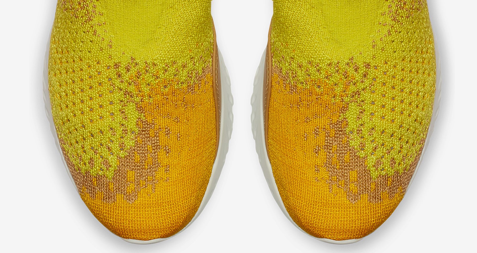 nike rise react yellow