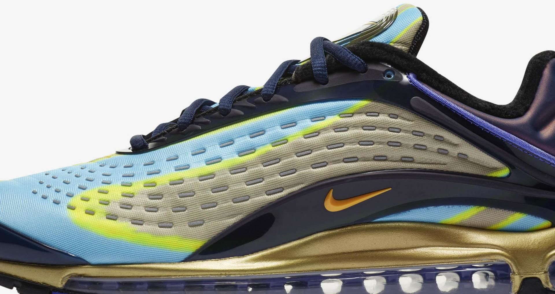 navy and orange air max