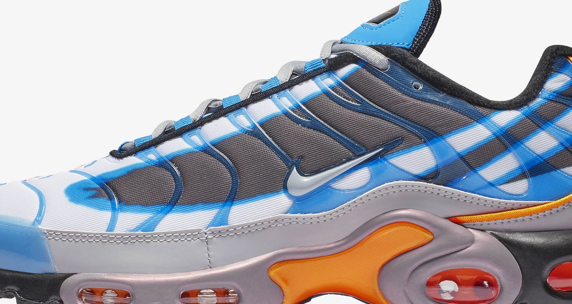 air max plus blue and orange