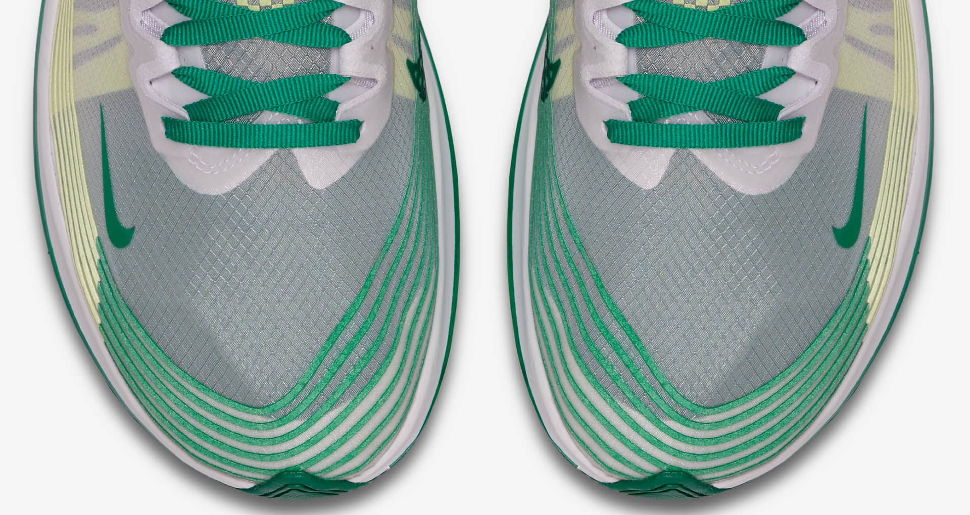 nike zoom fly white green