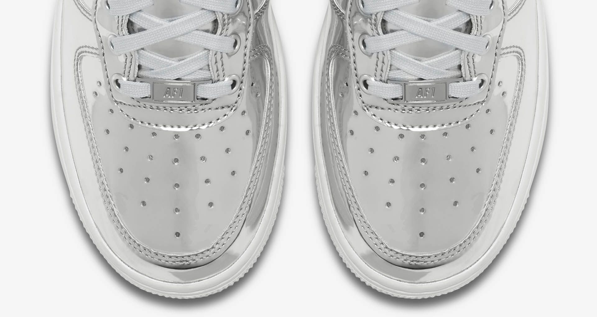 nike air force 1 metallic chrome
