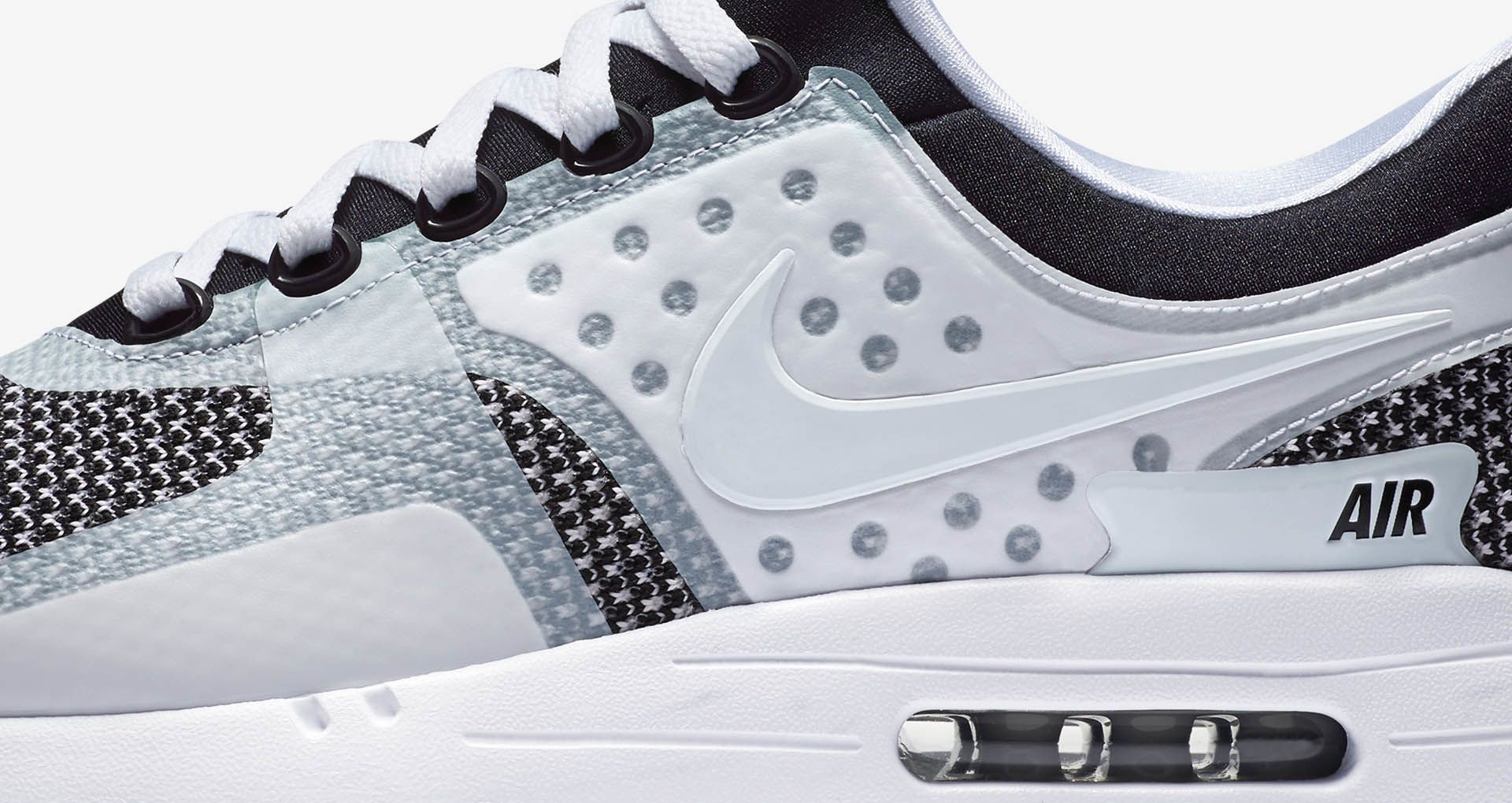 nike air max zero black white wolf grey