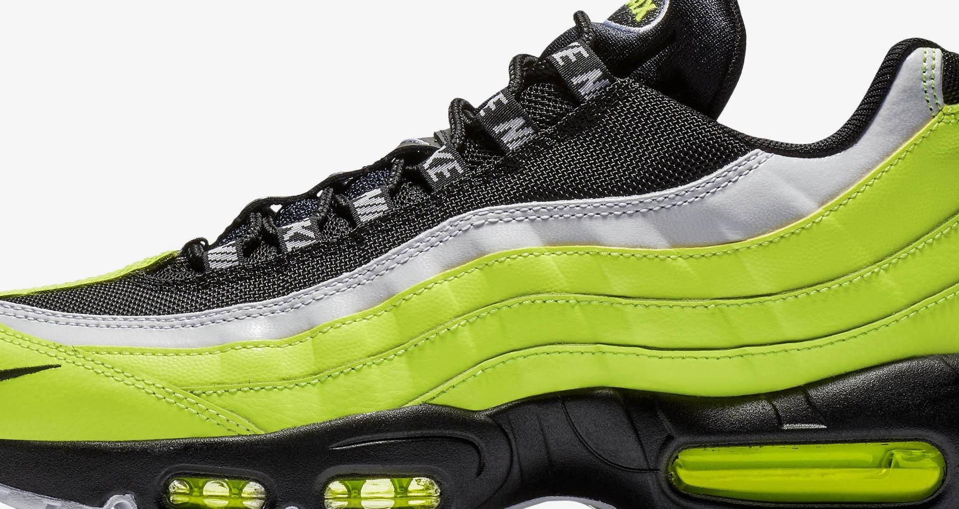 Nike Air Max 95 Premium 'Volt & Volt Glow & Black' Release Date. Nike SNKRS