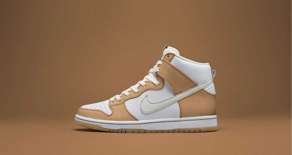 tan and white dunks