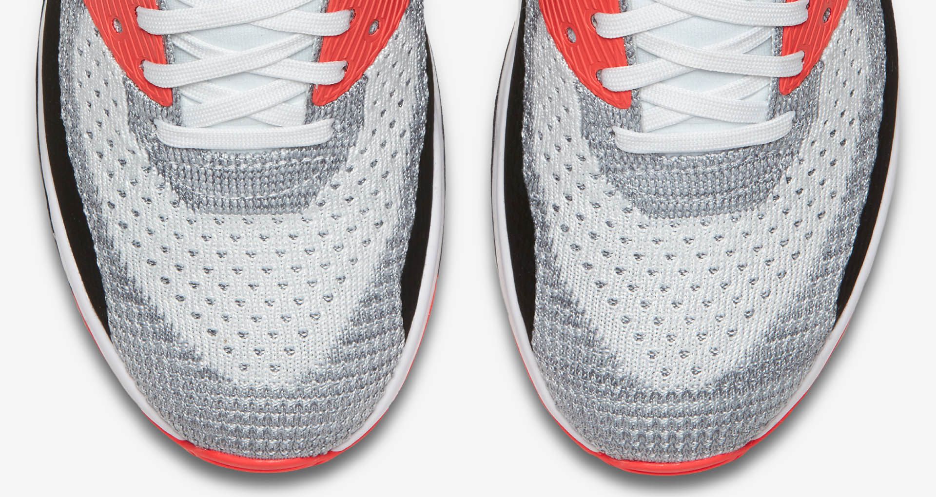 Women's Nike Air Max 90 Ultra 2.0 Flyknit 'White & Bright Crimson ...