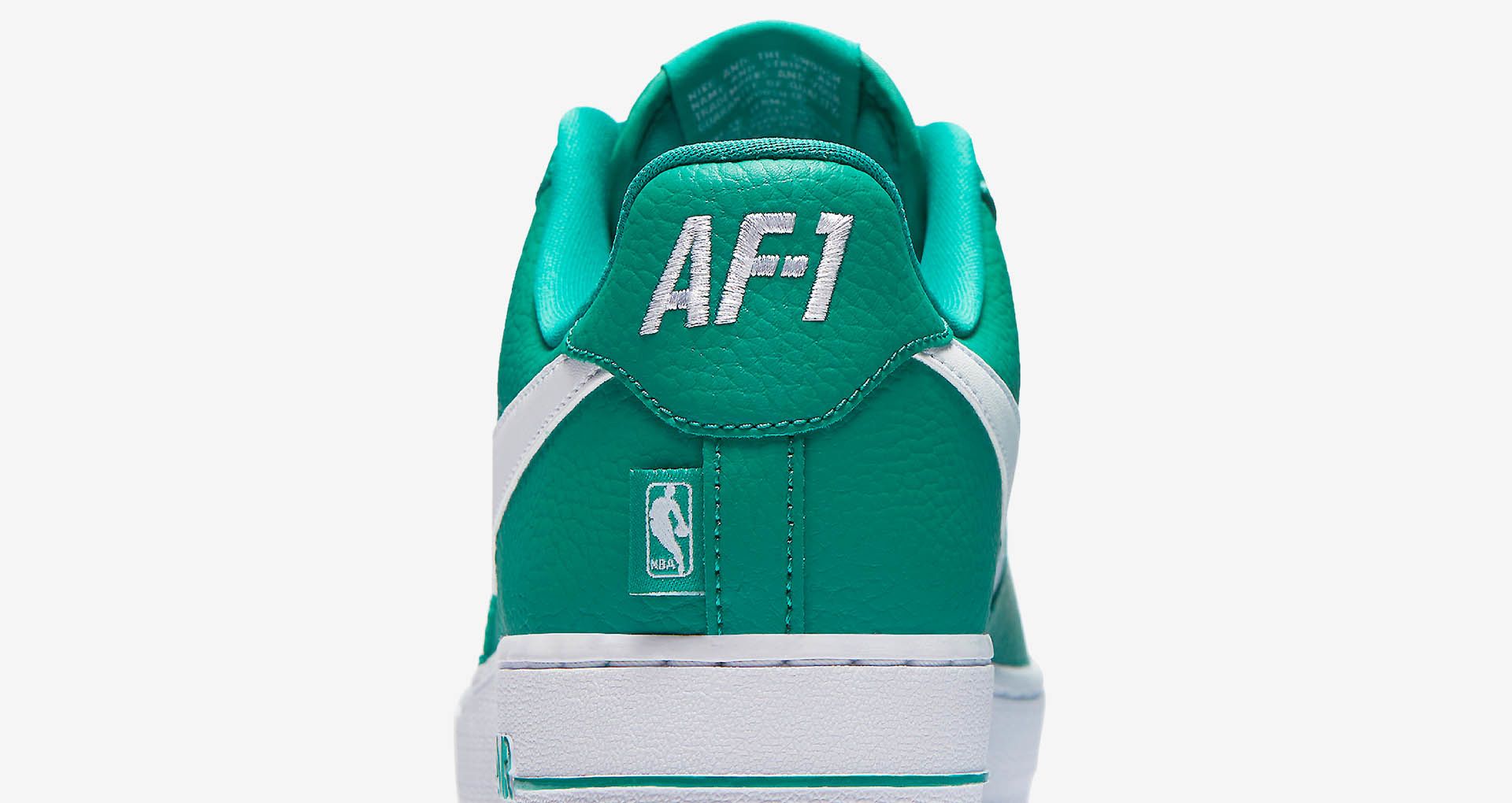 Nike Af 1 Low Nba Neptune Green And White Release Date Nike Snkrs