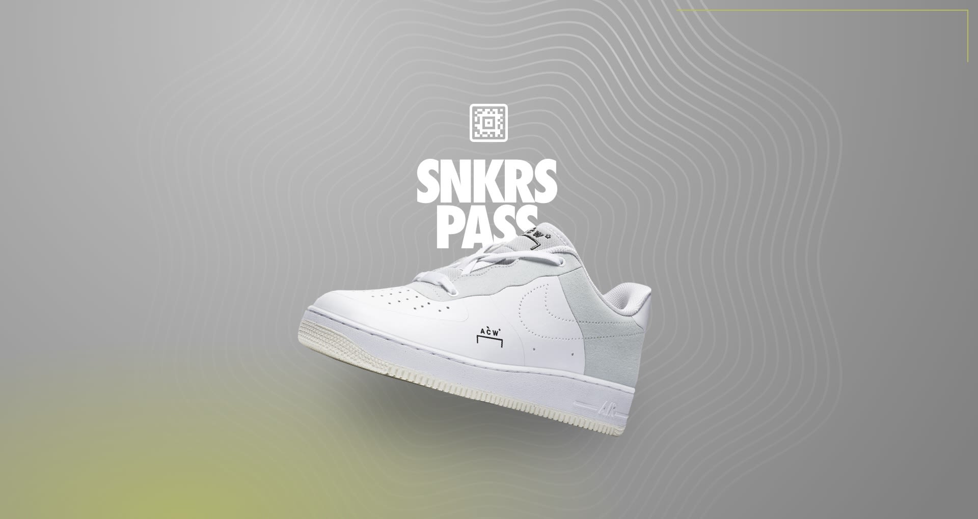 SNKRS Pass: Air Force 1 'A-Cold-Wall*' . Nike SNKRS