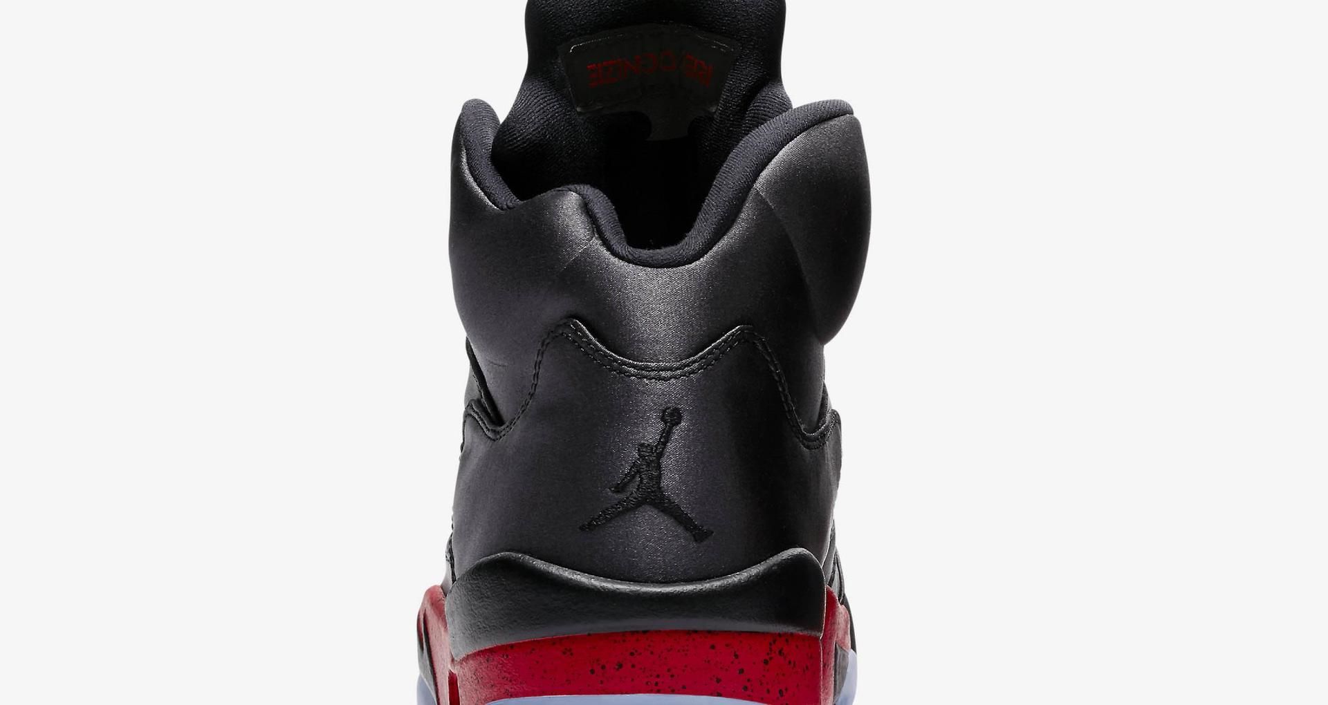 jordan 5 black university red