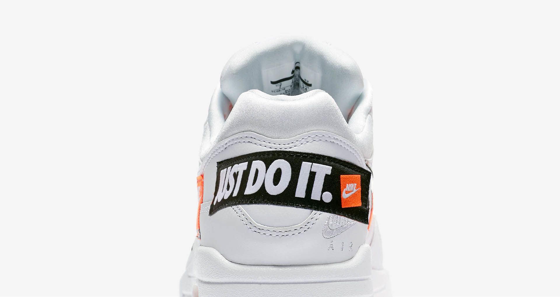 nike air max just do it white