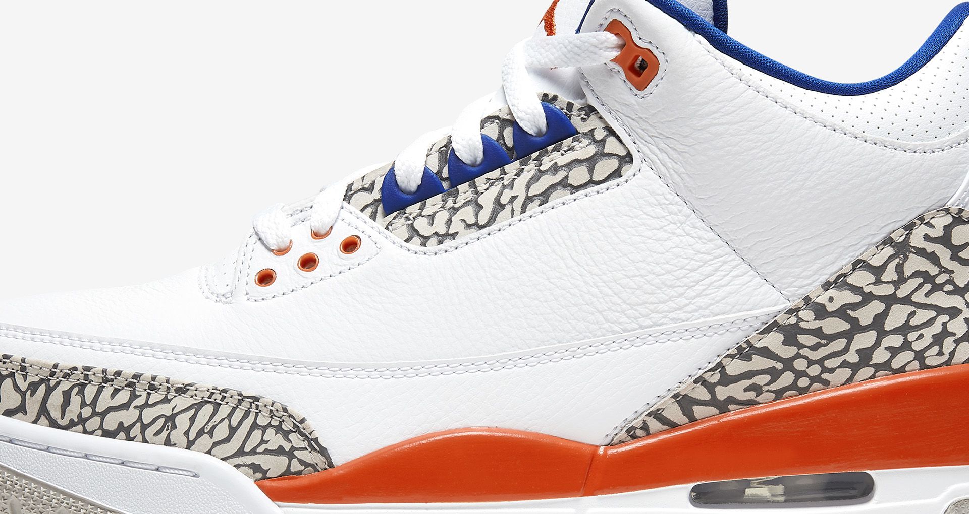 white blue and orange jordan 3