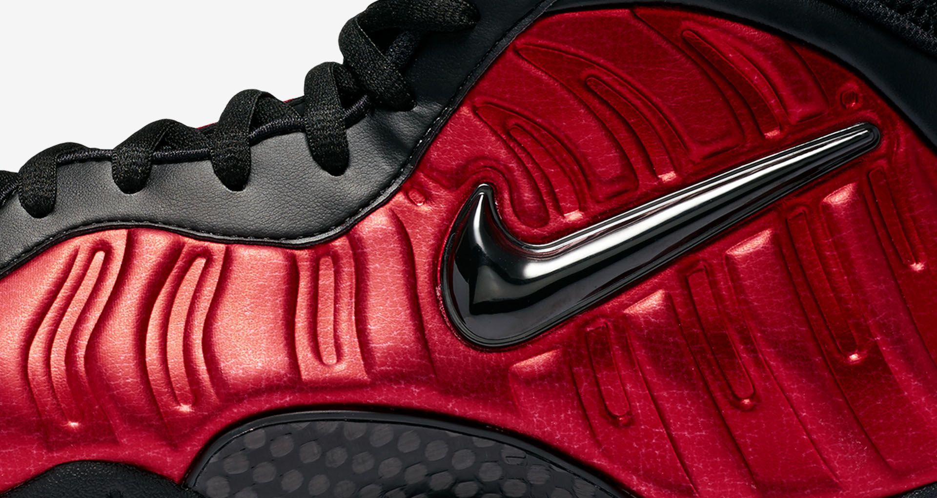 red and black nike foams