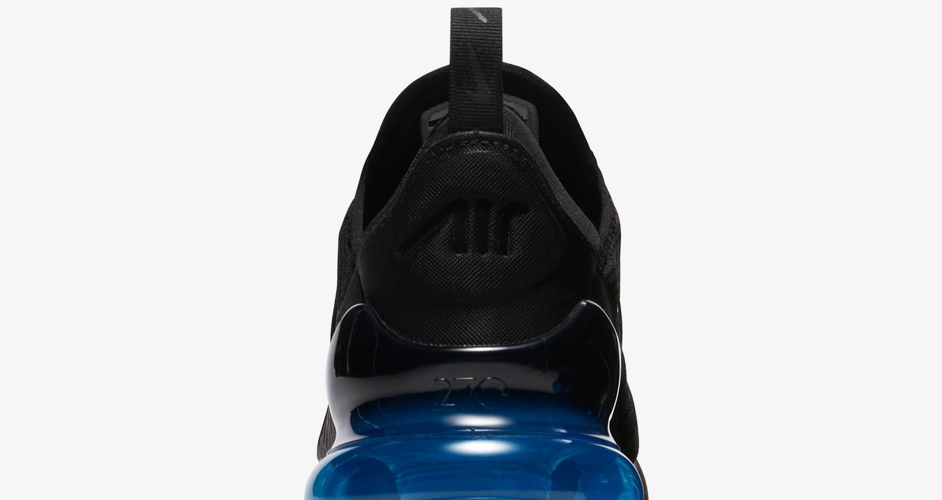 black blue air max 270