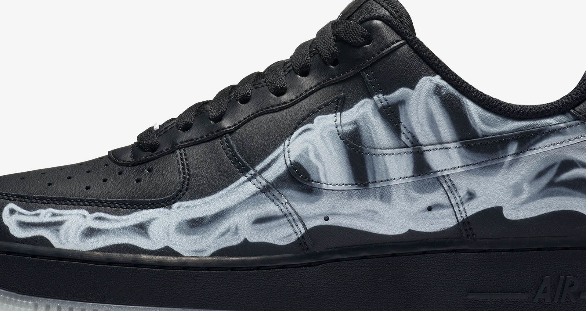 nike air force 1 skeleton black