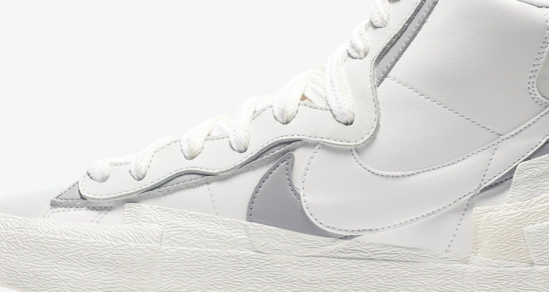 Nike x sacai Blazer Mid 'White/Wolf Grey' Release Date.. Nike SNKRS SG