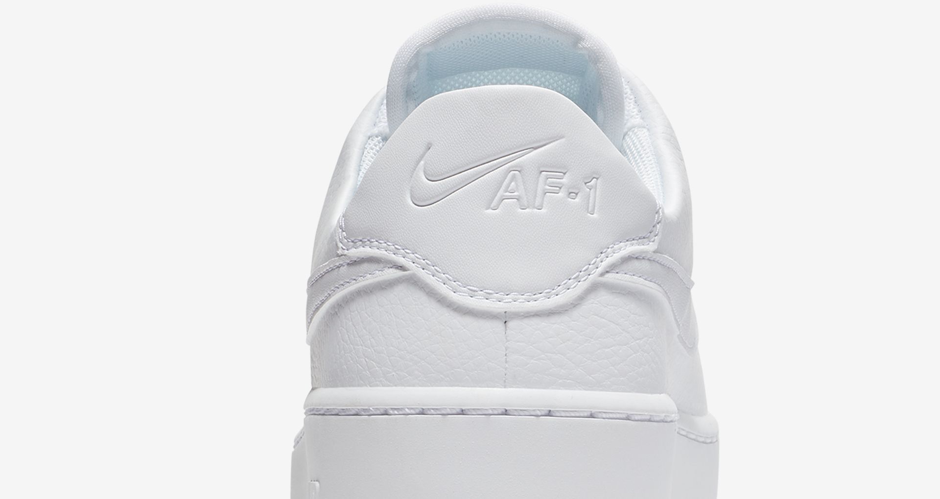 nike air force 1 sage low platform white