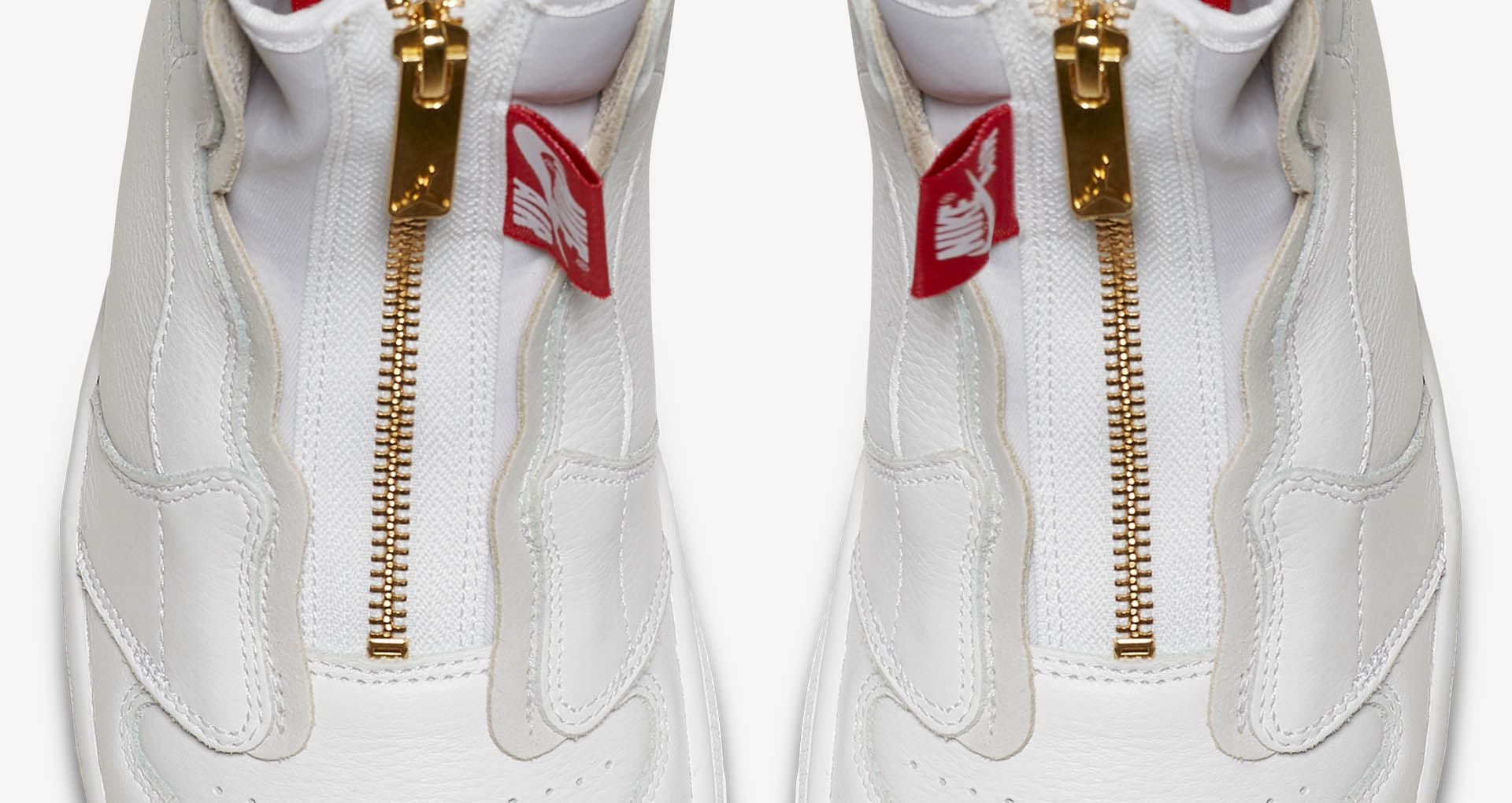 Women's Air Jordan 1 High Zip 'White & University Red' Release Date ...
