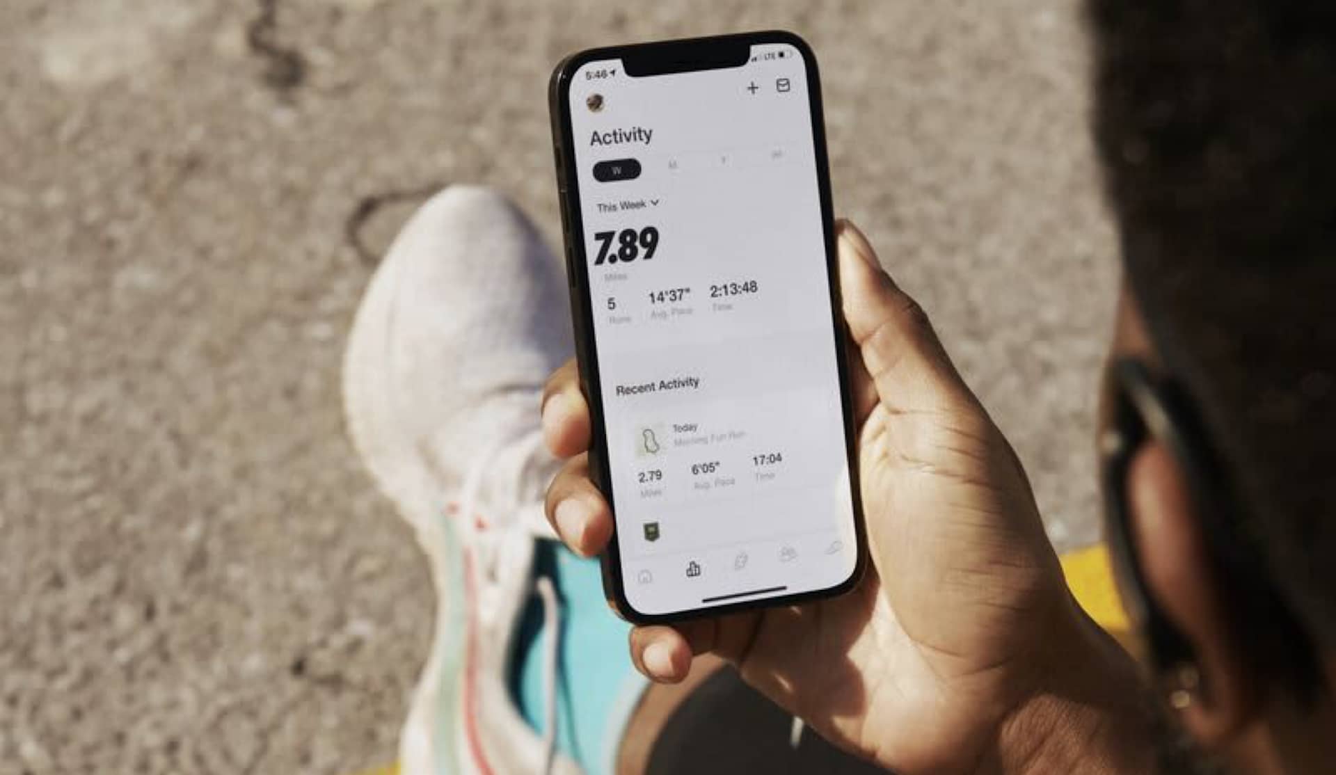 Sharing a run on social media is easy with the NRC App.