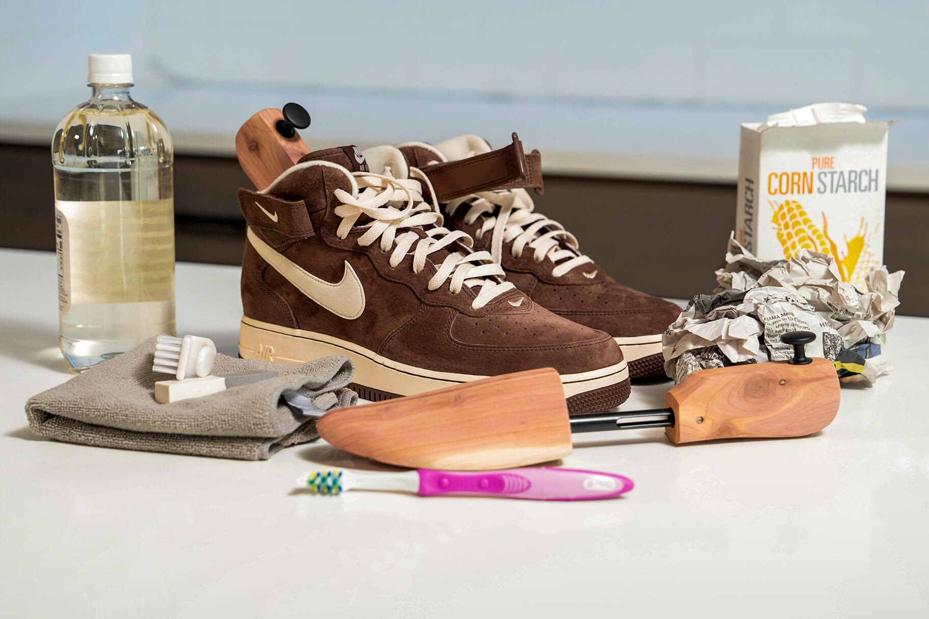 how to clean suede jordans with household products