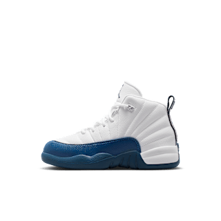 Little Kids' Jordan 12 'French Blue and White' (151186-114)