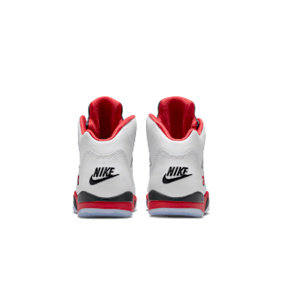 Little Kids' Jordan 5 'Fire Red' "Black Tongue" (HQ7979-101)