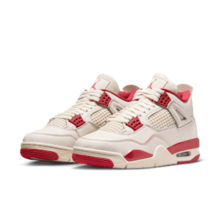 Women's Air Jordan 4 'Pale Ivory and Tough Red' (HV0823-108)
